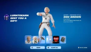 Doc Brown Skin in Fortnite